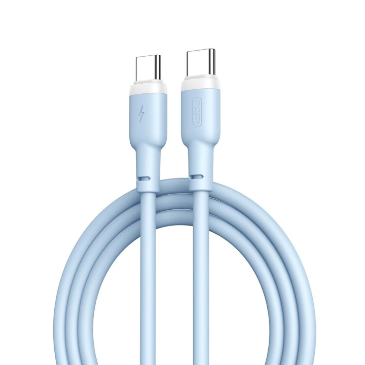 XO kabel NB208B PD USB-C - USB-C 1,0m 60W blå i gruppen COMPUTERTILBEHØR / Kabler og adaptere / USB / USB-C hos TP E-commerce Nordic AB (C79202)