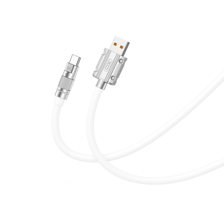 XO kabel NB227 USB - USB-C 1,2 m 6A vit i gruppen COMPUTERTILBEHØR / Kabler og adaptere / USB / USB-C hos TP E-commerce Nordic AB (C79231)