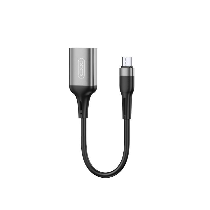 XO adapter OTG NB201 USB - microUSB svart i gruppen COMPUTERTILBEHØR / Kabler og adaptere / USB / Micro-USB hos TP E-commerce Nordic AB (C79252)