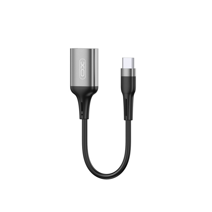 XO adapter OTG NB201 USB - USB-C svart i gruppen COMPUTERTILBEHØR / Kabler og adaptere / USB / USB-C hos TP E-commerce Nordic AB (C79253)