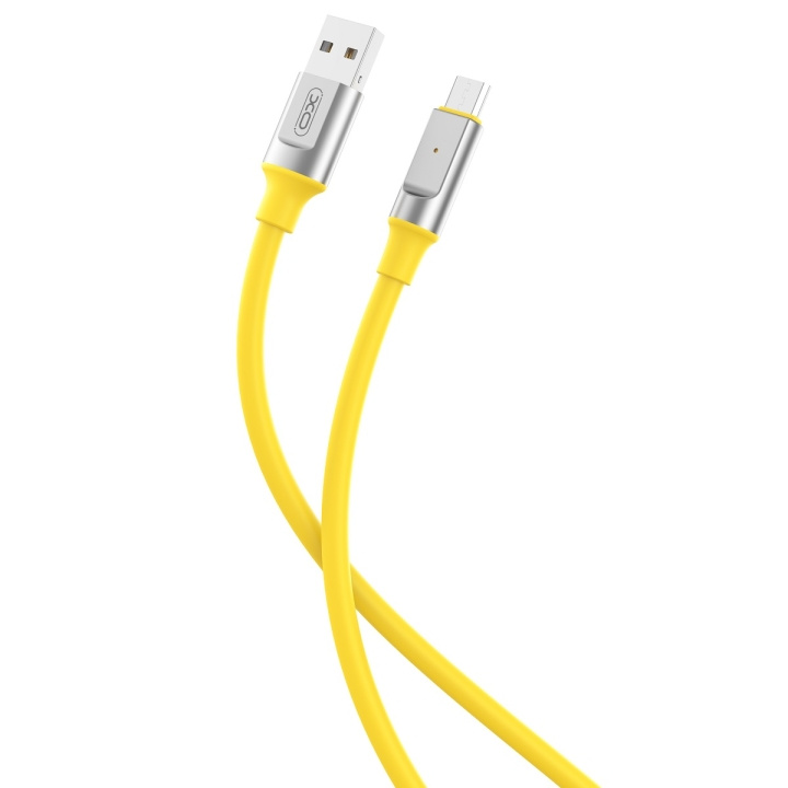 XO kabel NB251 USB - microUSB 1,0 m 6A gul i gruppen COMPUTERTILBEHØR / Kabler og adaptere / USB / USB-C hos TP E-commerce Nordic AB (C79263)