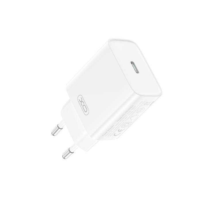 XO väggladdare CE15 PD 20W 1x USB-C vit i gruppen SMARTPHONES & TABLETS / Opladere og kabler / Vægoplader / Væg oplader Type C hos TP E-commerce Nordic AB (C79269)