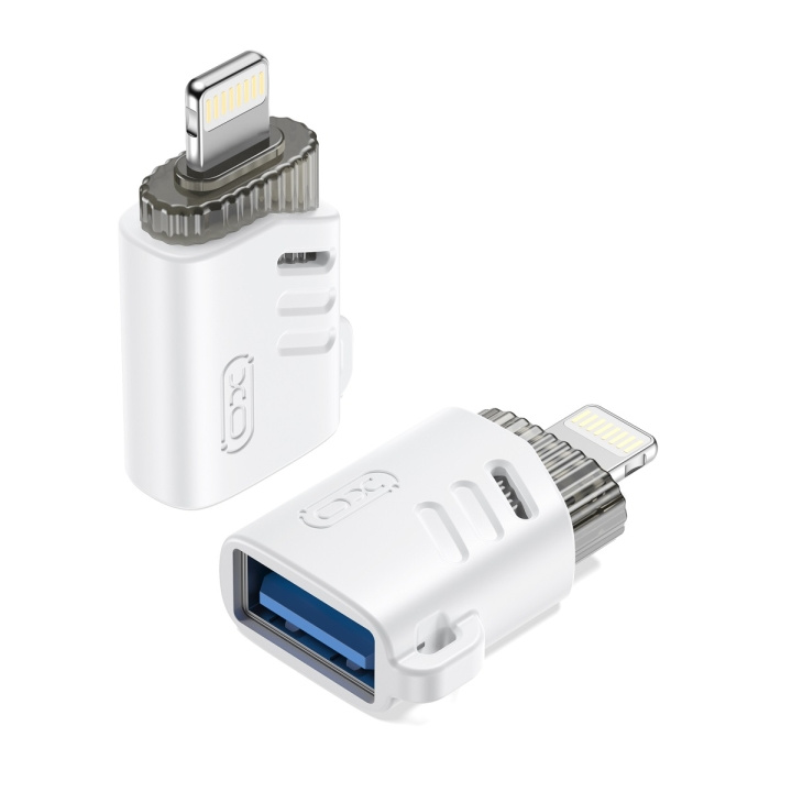 XO adapter NB256A OTG USB - Lightning vit i gruppen SMARTPHONES & TABLETS / Opladere og kabler / Adaptere hos TP E-commerce Nordic AB (C79299)