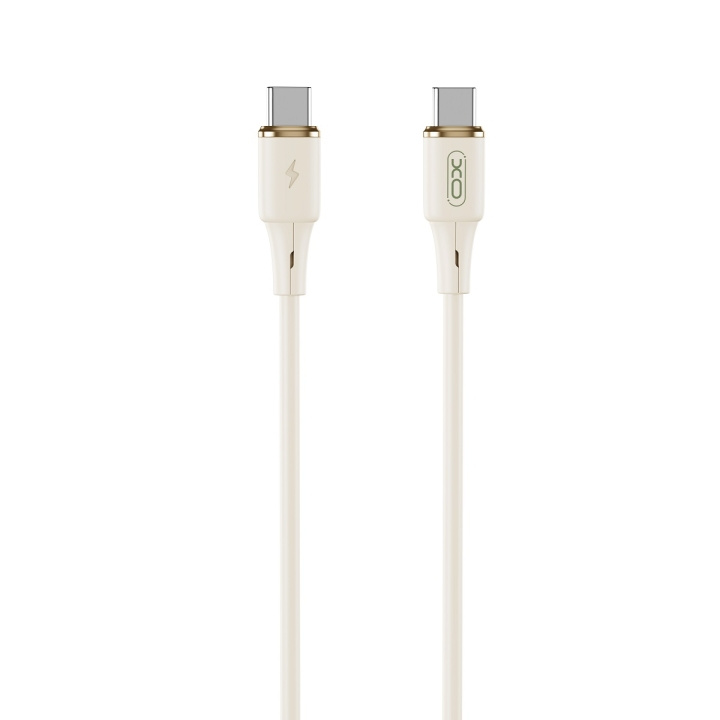 XO kabel NB-Q261 PD USB-C - USB-C 1m beige 60W i gruppen COMPUTERTILBEHØR / Kabler og adaptere / USB / USB-C hos TP E-commerce Nordic AB (C79321)