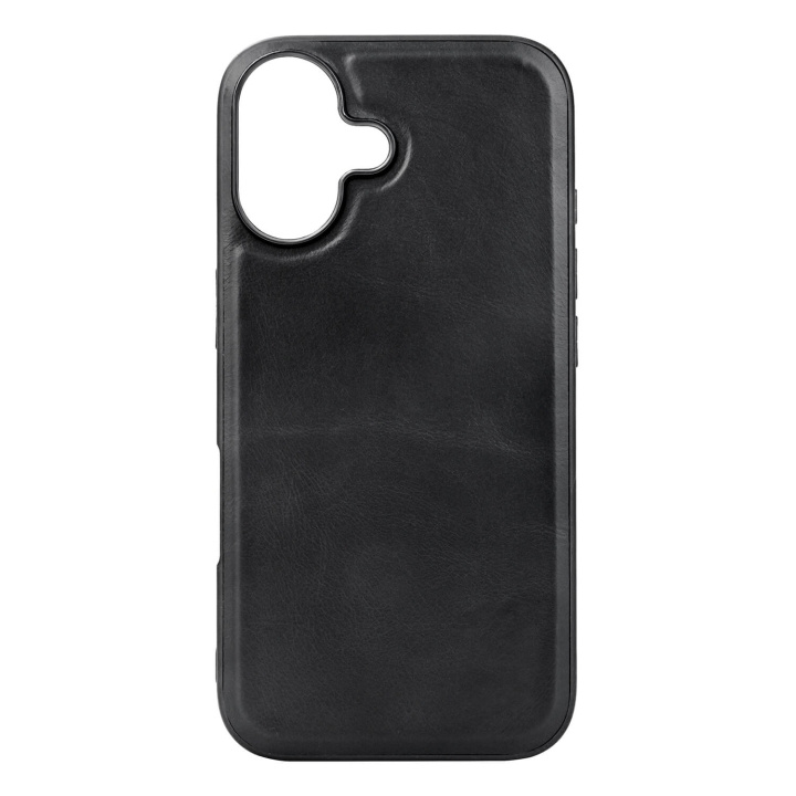 Buffalo Backcover Leather Magseries iPhone 16 Black i gruppen SMARTPHONES & TABLETS / Mobil Beskyttelse / Apple / iPhone 16 hos TP E-commerce Nordic AB (C79380)