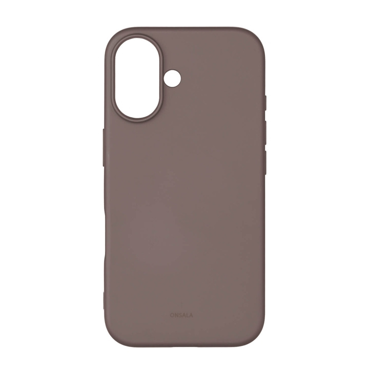 Onsala Mobilcover med Silikone Feel Chocolate - iPhone 16 i gruppen SMARTPHONES & TABLETS / Mobil Beskyttelse / Apple / iPhone 16 hos TP E-commerce Nordic AB (C79416)