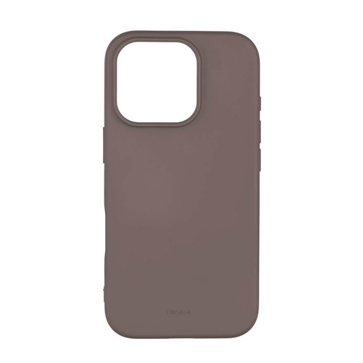 Onsala Mobilcover med Silikone Feel Chocolate - iPhone 16 Pro i gruppen SMARTPHONES & TABLETS / Mobil Beskyttelse / Apple / iPhone 16 hos TP E-commerce Nordic AB (C79417)