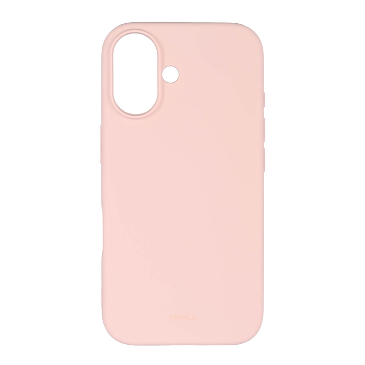 Onsala Mobilcover med Silikone Feel Chalk Pink - iPhone 16 i gruppen SMARTPHONES & TABLETS / Mobil Beskyttelse / Apple / iPhone 16 hos TP E-commerce Nordic AB (C79466)