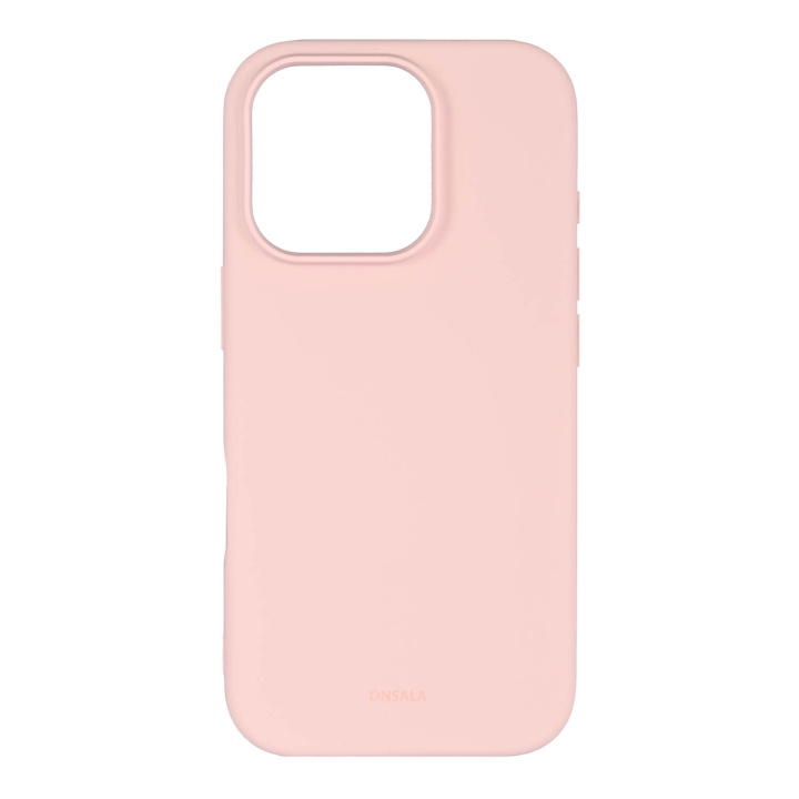 Onsala Mobilcover med Silikone Feel Chalk Pink - iPhone 16 Pro i gruppen SMARTPHONES & TABLETS / Mobil Beskyttelse / Apple / iPhone 16 hos TP E-commerce Nordic AB (C79467)