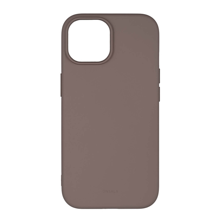 Onsala Mobilcover med Silikonefølelse Chocolate - iPhone 13/14/15 i gruppen SMARTPHONES & TABLETS / Mobil Beskyttelse / Apple / iPhone 14 hos TP E-commerce Nordic AB (C79469)