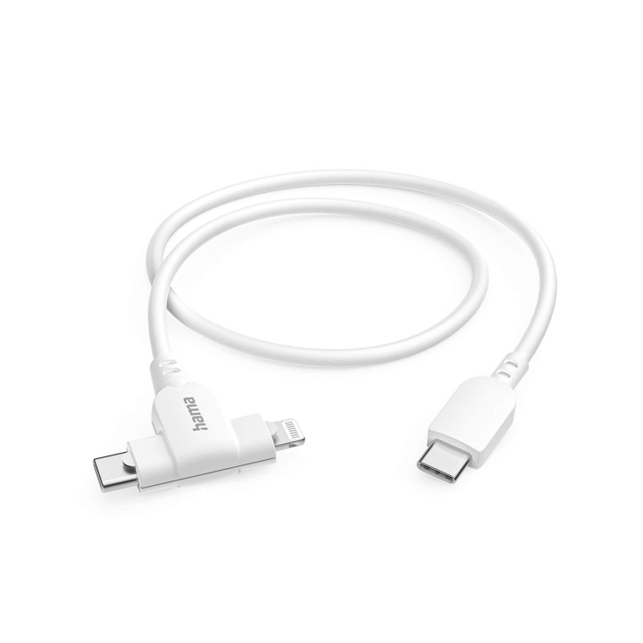 Hama Ladekabel USB-C til USB-C eller Lightning 1,5 m hvid i gruppen COMPUTERTILBEHØR / Kabler og adaptere / USB / USB-C hos TP E-commerce Nordic AB (C79487)