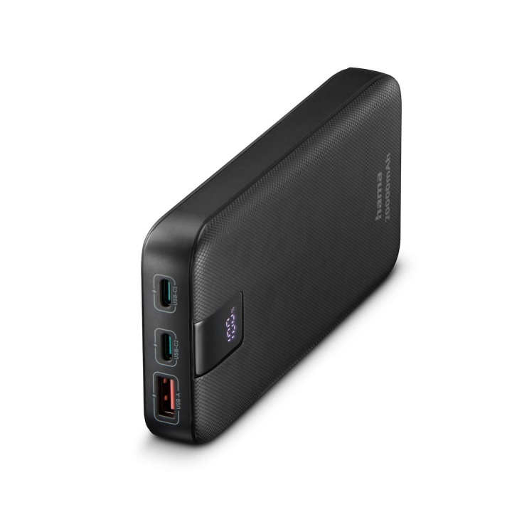 Hama Powerbank PD 20000mAh 2xUSB-C+1xUSB-A Anthracite i gruppen SMARTPHONES & TABLETS / Opladere og kabler / Powerbanks hos TP E-commerce Nordic AB (C79492)