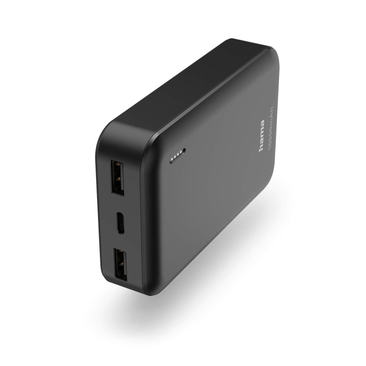 Hama Powerbank 10000mAh 2xUSB-A Anthracite i gruppen SMARTPHONES & TABLETS / Opladere og kabler / Powerbanks hos TP E-commerce Nordic AB (C79493)