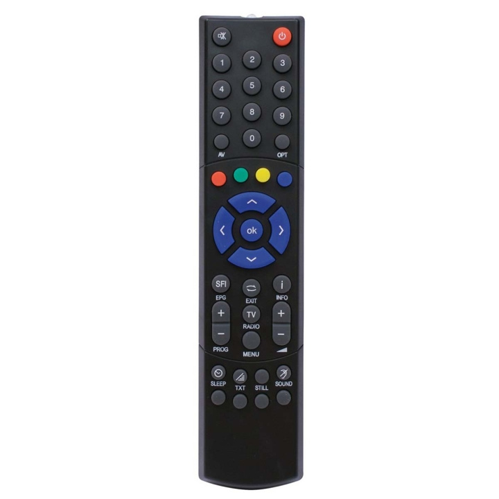 TELESTAR Remote Control TTS35AI alternative to TS35 Black i gruppen HJEMMEELEKTRONIK / Lyd & billede / Tv og tilbehør / Fjernbetjeninger hos TP E-commerce Nordic AB (C79508)