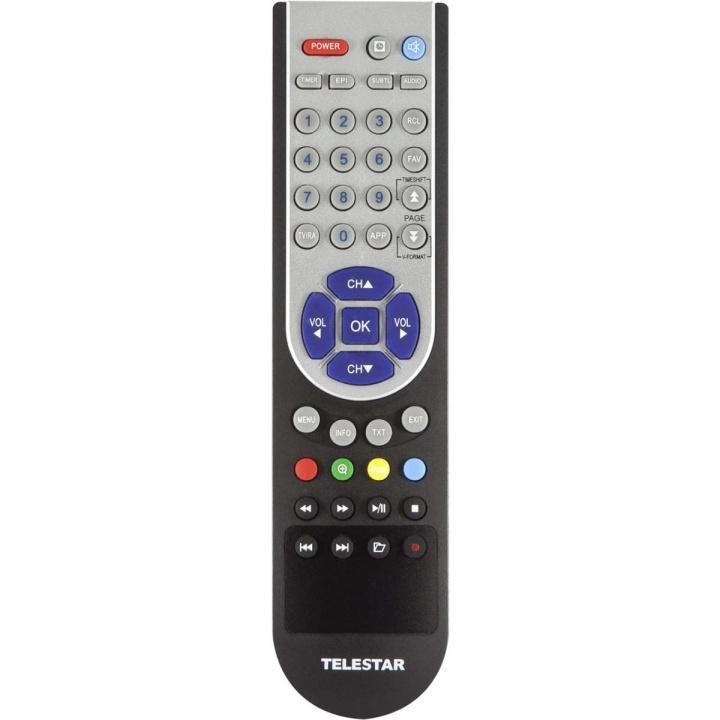 TELESTAR Remote Control TD 25xx HD, 25xx CHD, 1020xxdigiHD TC1,2,TS1,2,mobil,TT1,2TELEMINI 2 HD i gruppen HJEMMEELEKTRONIK / Lyd & billede / Tv og tilbehør / Fjernbetjeninger hos TP E-commerce Nordic AB (C79513)