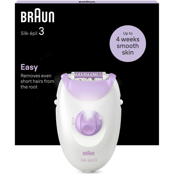 Braun Epilator Silk-épil 3 SE3-000 i gruppen SKØNHED & HELSE / Hår og styling / Hårfjerning / Epilatorer hos TP E-commerce Nordic AB (C79532)