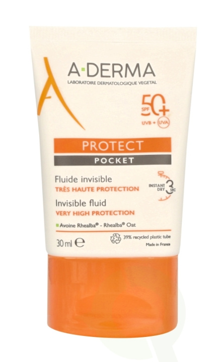 A-Derma Protect Pocket Invisible Fluid SPF50+ 30 ml i gruppen SKØNHED & HELSE / Hudpleje / Tanning / Solbeskyttelse hos TP E-commerce Nordic AB (C79551)