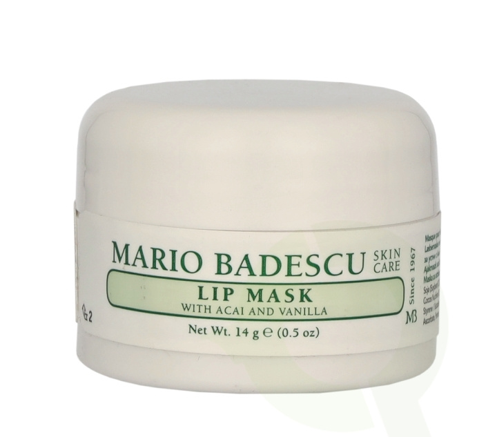 Mario Badescu Lip Mask With Acai & Vanilla 14 g i gruppen SKØNHED & HELSE / Makeup / Læber / Læbepomade hos TP E-commerce Nordic AB (C79570)