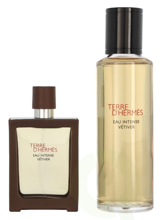 Hermes Terre D\'Hermes Eau Intense Vetiver Giftset 155 ml Edp Spray 30ml/Edp Spray Refill 125ml i gruppen SKØNHED & HELSE / Gaveæske / Gaveæske til hende hos TP E-commerce Nordic AB (C79677)