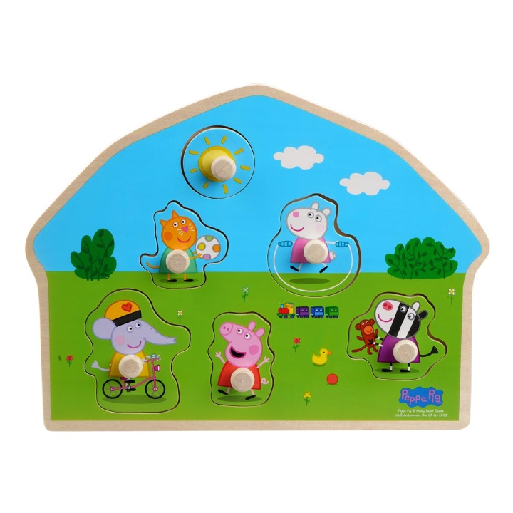 Barbo Toys Peppa Pig-formet træpuslespil - Playground i gruppen LEGETØJ, BØRN & BABY / Legetøj / Puslespil hos TP E-commerce Nordic AB (C79746)