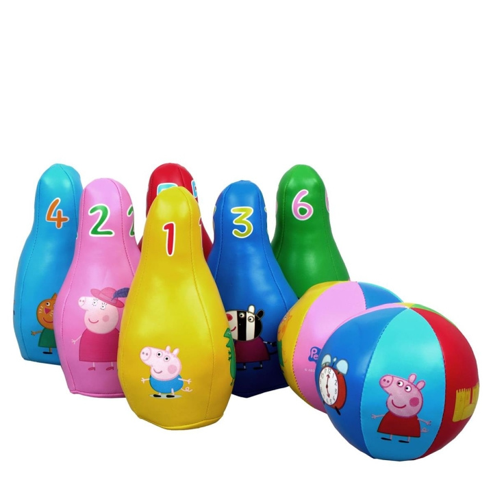 Barbo Toys Peppa Pig blødt bowling-sæt i gruppen LEGETØJ, BØRN & BABY / Spil / Spil til børn hos TP E-commerce Nordic AB (C79747)