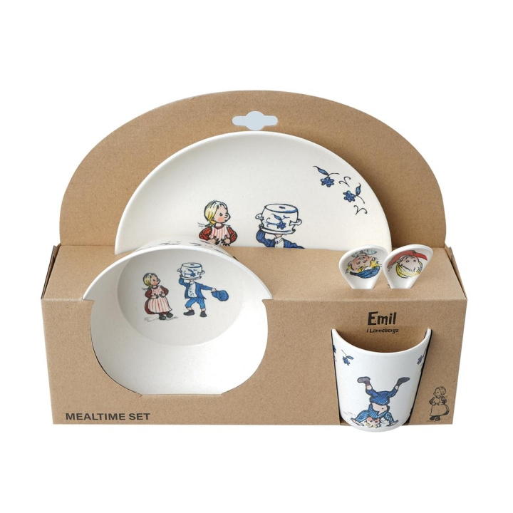 Barbo Toys Emil 100% Melamin 5 stk pakke (tallerken, skål, bæger, 2 skeer) i gruppen LEGETØJ, BØRN & BABY / Mad & Drikke / Børnebestik og tallerkener hos TP E-commerce Nordic AB (C79750)