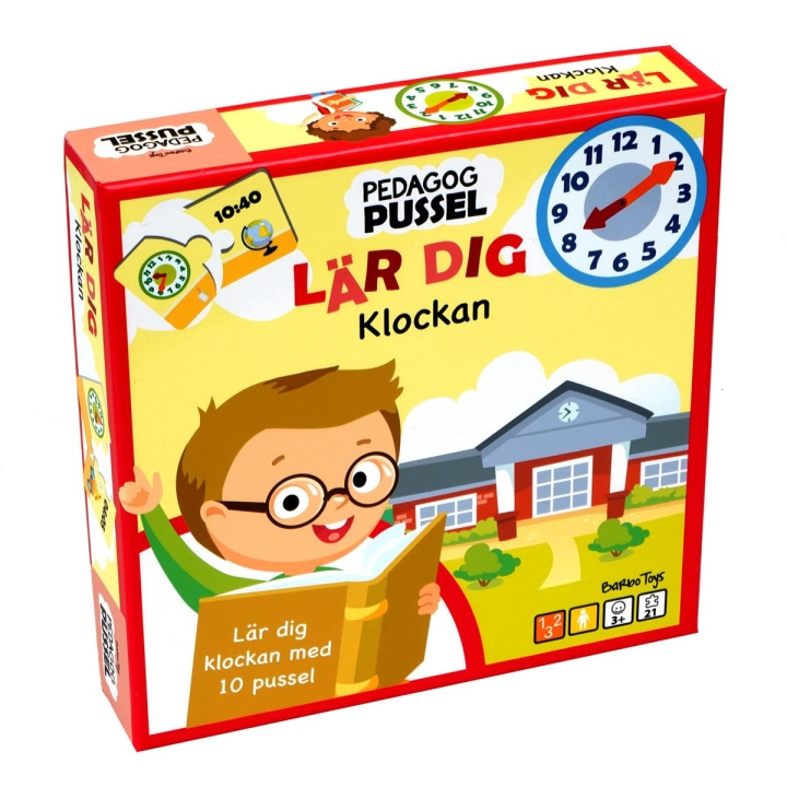 Barbo Toys Barbo Classic Pedagog Pussel Lär Dig Klockan (SE) i gruppen LEGETØJ, BØRN & BABY / Legetøj / Tegne og tælle hos TP E-commerce Nordic AB (C79755)