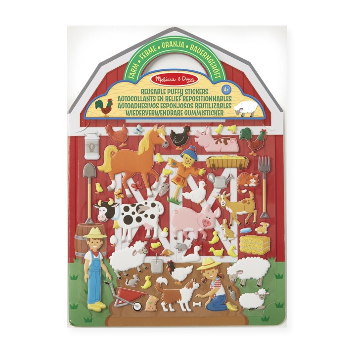 Melissa & Doug Puffy-klistermærker, der kan genbruges Playset Farm i gruppen LEGETØJ, BØRN & BABY / Legetøj / Hobbyartikler hos TP E-commerce Nordic AB (C79760)