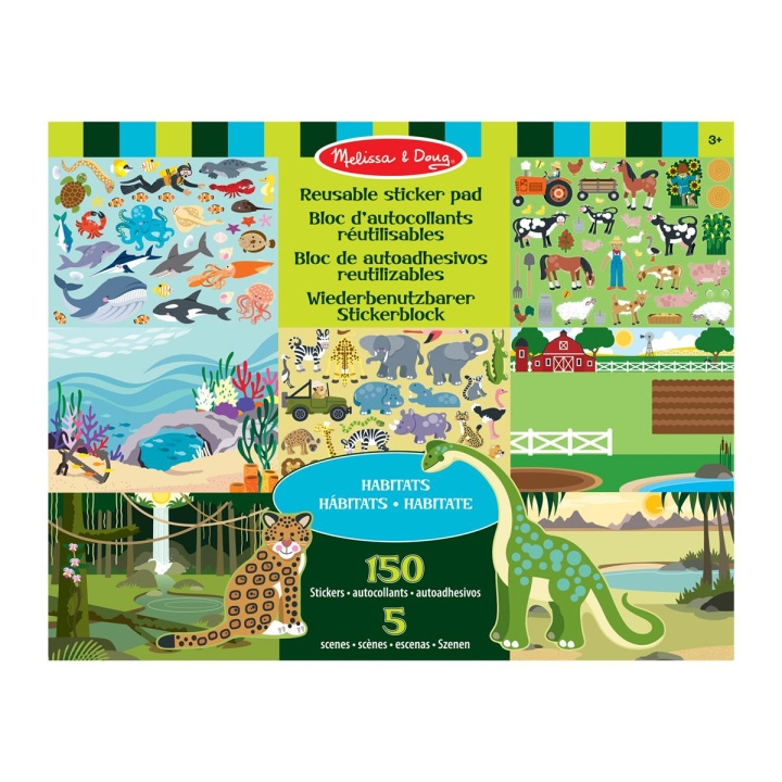 Melissa & Doug Genanvendelige klistermærker Pad Habitats i gruppen LEGETØJ, BØRN & BABY / Legetøj / Hobbyartikler hos TP E-commerce Nordic AB (C79761)