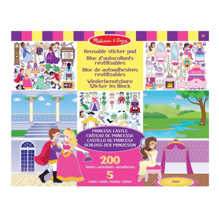 Melissa & Doug Genanvendelig klistermærkeblok Prinsesseslottet i gruppen LEGETØJ, BØRN & BABY / Legetøj / Hobbyartikler hos TP E-commerce Nordic AB (C79769)