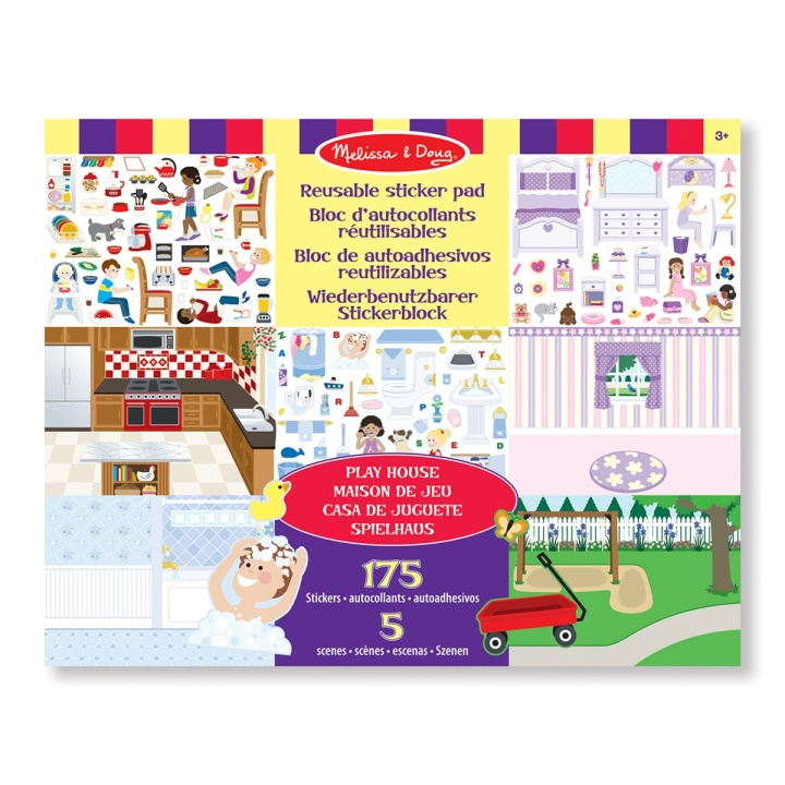 Melissa & Doug Genanvendelige klistermærker Pad Play House! i gruppen LEGETØJ, BØRN & BABY / Legetøj / Hobbyartikler hos TP E-commerce Nordic AB (C79771)