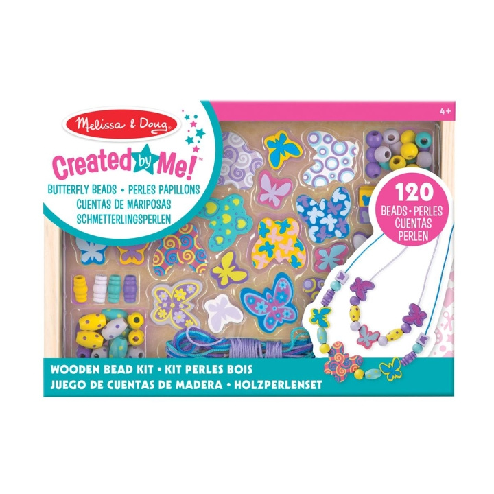 Melissa & Doug Skabt af mig! Træperlesæt med sommerfugleperler i gruppen LEGETØJ, BØRN & BABY / Legetøj / Hobbyartikler hos TP E-commerce Nordic AB (C79773)