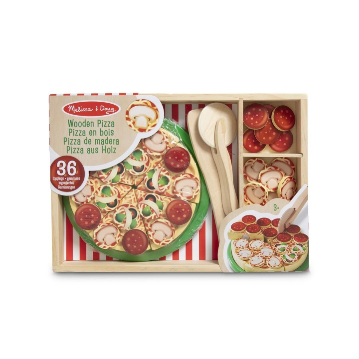 Melissa & Doug Food Play Træpizza i gruppen LEGETØJ, BØRN & BABY / Legetøj / Køkken legesager hos TP E-commerce Nordic AB (C79806)