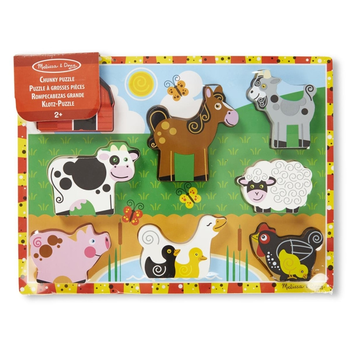 Melissa & Doug Chunky-puslespil i træ Farm i gruppen LEGETØJ, BØRN & BABY / Legetøj / Puslespil hos TP E-commerce Nordic AB (C79812)