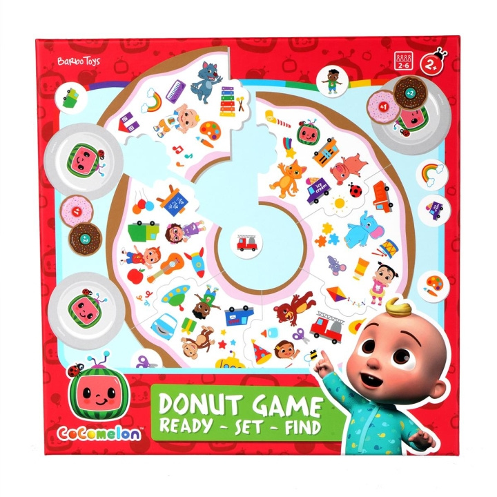 Barbo Toys CoComelon Donut Game - Klar, parat, find i gruppen LEGETØJ, BØRN & BABY / Legetøj / Brætspil / Spil til børn hos TP E-commerce Nordic AB (C79824)