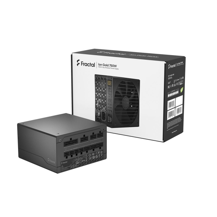 Fractal Design ION 750W - 80+ Guld i gruppen COMPUTERTILBEHØR / Computerkomponenter / Strømforsyning / PSU hos TP E-commerce Nordic AB (C79901)