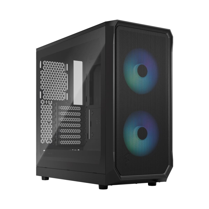 Fractal Design Focus 2 RGB sort TG klar farvetone i gruppen COMPUTERTILBEHØR / Computerkomponenter / Kabinet hos TP E-commerce Nordic AB (C79920)