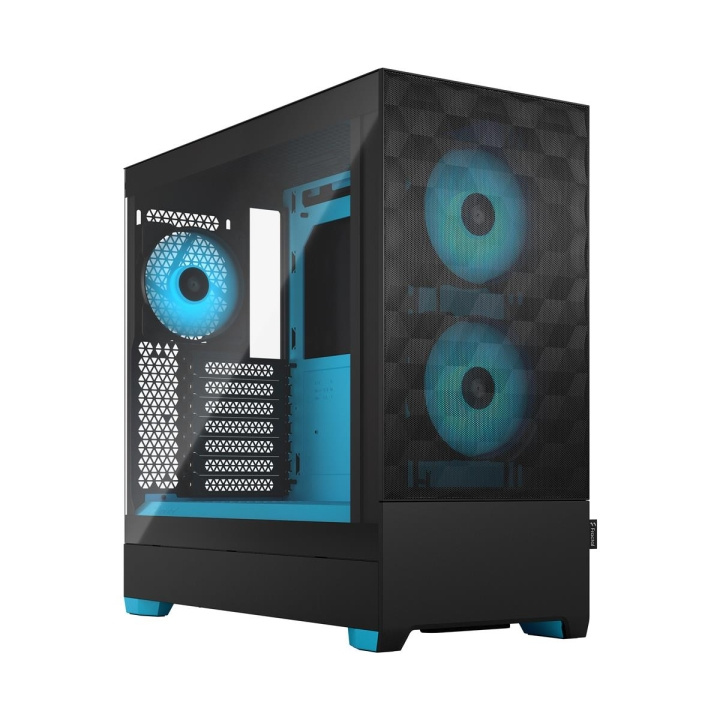 Fractal Design Pop Air RGB Cyan Core TG Clear Tint i gruppen COMPUTERTILBEHØR / Computerkomponenter / Kabinet hos TP E-commerce Nordic AB (C79926)