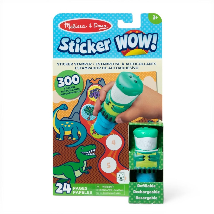 Melissa & Doug Klistermærke WOW! Dino med bog og klistermærker i gruppen LEGETØJ, BØRN & BABY / Legetøj / Hobbyartikler hos TP E-commerce Nordic AB (C79973)