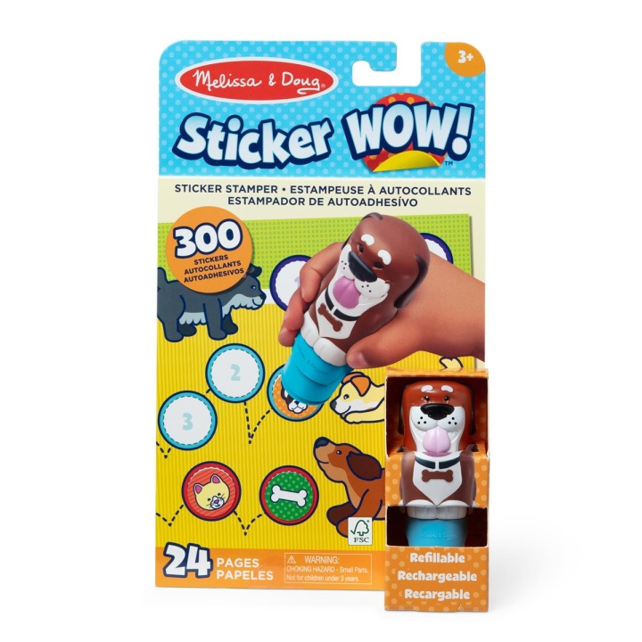 Melissa & Doug Klistermærke WOW! Hund med bog og klistermærker i gruppen LEGETØJ, BØRN & BABY / Legetøj / Hobbyartikler hos TP E-commerce Nordic AB (C79975)