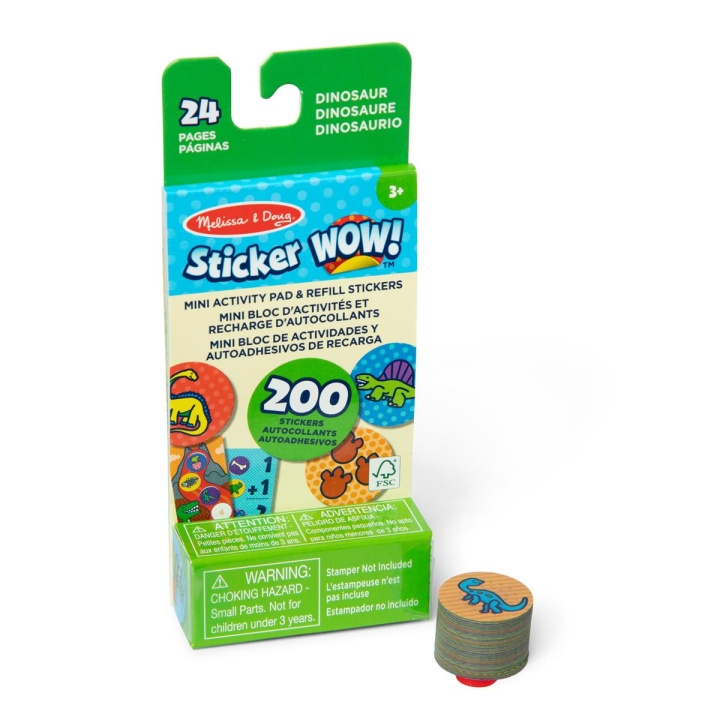 Melissa & Doug Klistermærke WOW! Mini aktivitetsblok og refill-klistermærker: Dinosaur i gruppen LEGETØJ, BØRN & BABY / Legetøj / Hobbyartikler hos TP E-commerce Nordic AB (C79986)