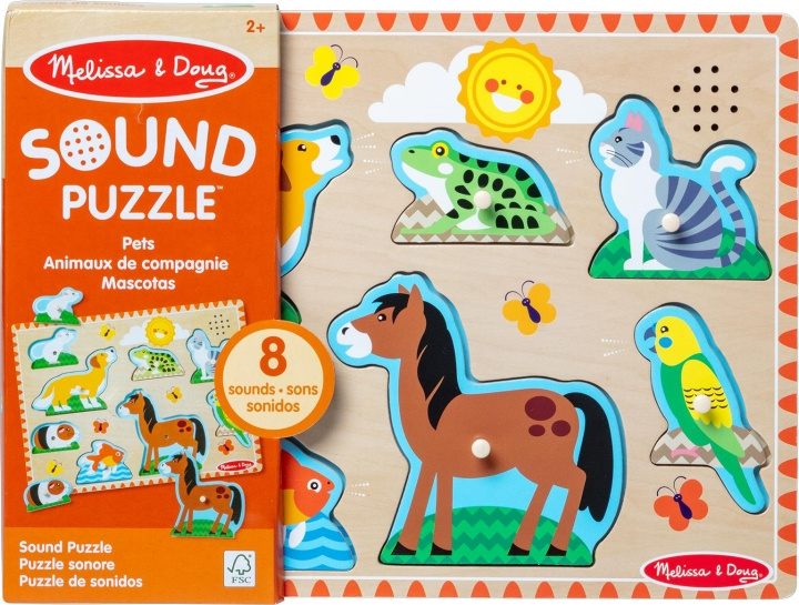 Melissa & Doug Kæledyr med lydpuslespil i gruppen LEGETØJ, BØRN & BABY / Legetøj / Puslespil hos TP E-commerce Nordic AB (C79998)