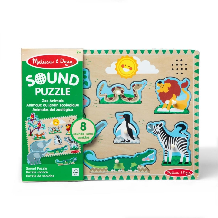 Melissa & Doug Lydpuslespil med dyr fra zoologisk have i gruppen LEGETØJ, BØRN & BABY / Legetøj / Puslespil hos TP E-commerce Nordic AB (C80000)