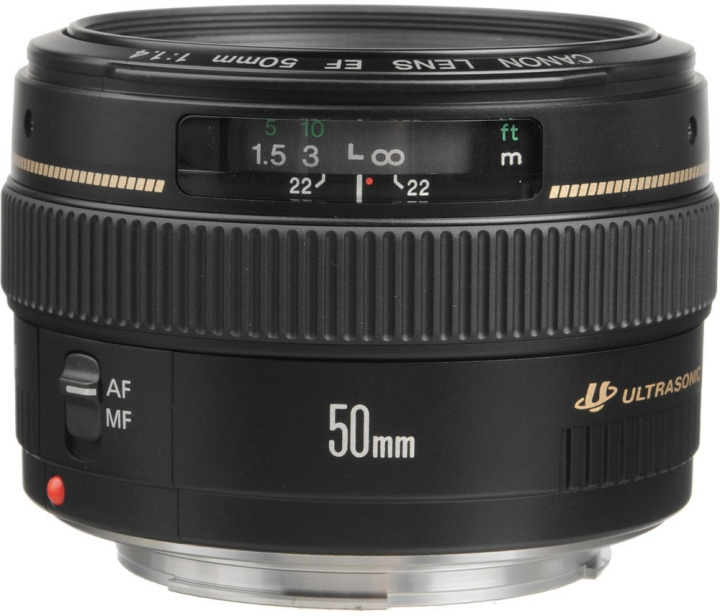 Canon EF 50mm f/1.4 USM normalobjektiv i gruppen HJEMMEELEKTRONIK / Foto og video / Fotografi udstyr / Kameralinser og tilbehør hos TP E-commerce Nordic AB (C80012)