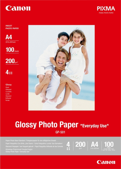 Canon GP-501 Blankt fotopapir, A4, 100 ark i gruppen HJEMMEELEKTRONIK / Foto og video / Fotografi udstyr / Andet hos TP E-commerce Nordic AB (C80135)