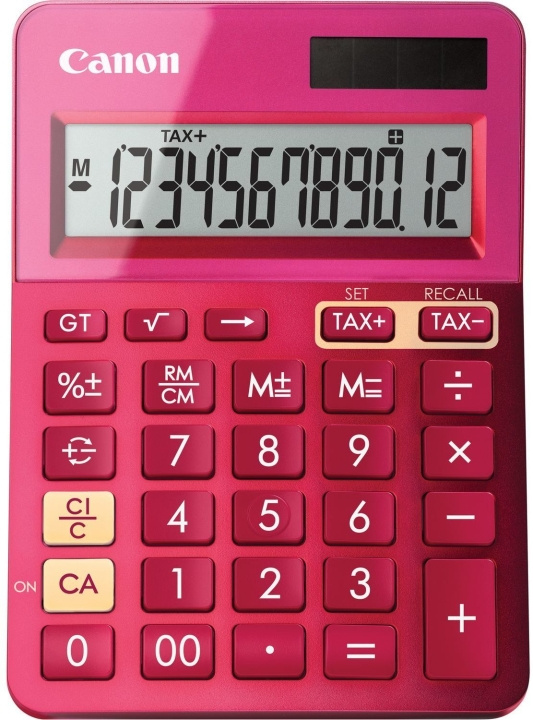 Canon LS-123K calculator, lyserød i gruppen HJEM, HUS & HAVE / Kontorartikler / Andet hos TP E-commerce Nordic AB (C80178)