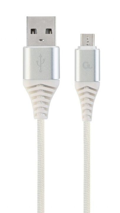 Cablexpert MicroUSB - USB-kabel, 2 m, hvid i gruppen COMPUTERTILBEHØR / Kabler og adaptere / USB / Micro-USB hos TP E-commerce Nordic AB (C80213)