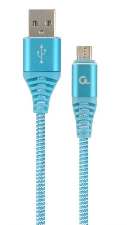 Cablexpert MicroUSB - USB-kabel, 2 m, turkis i gruppen COMPUTERTILBEHØR / Kabler og adaptere / USB / Micro-USB hos TP E-commerce Nordic AB (C80215)