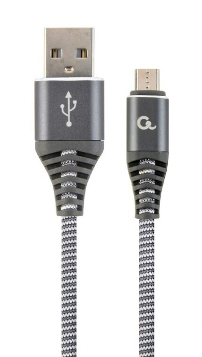 Cablexpert MicroUSB - USB-kabel, 1 m, grå i gruppen COMPUTERTILBEHØR / Kabler og adaptere / USB / Micro-USB hos TP E-commerce Nordic AB (C80219)