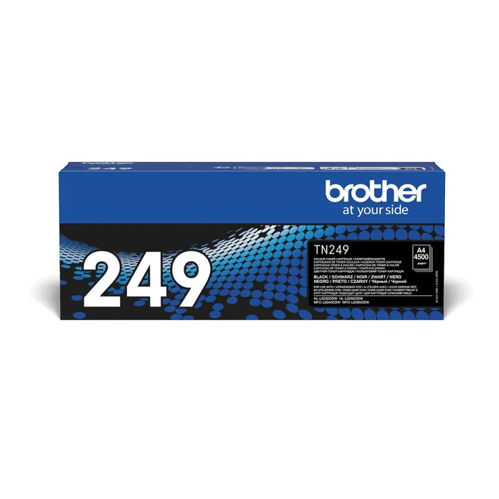 Brother TN249BK laserblækpatron, sort i gruppen COMPUTERTILBEHØR / Printere og tilbehør / Blæk og toner / Blækpatroner / Brother hos TP E-commerce Nordic AB (C80402)